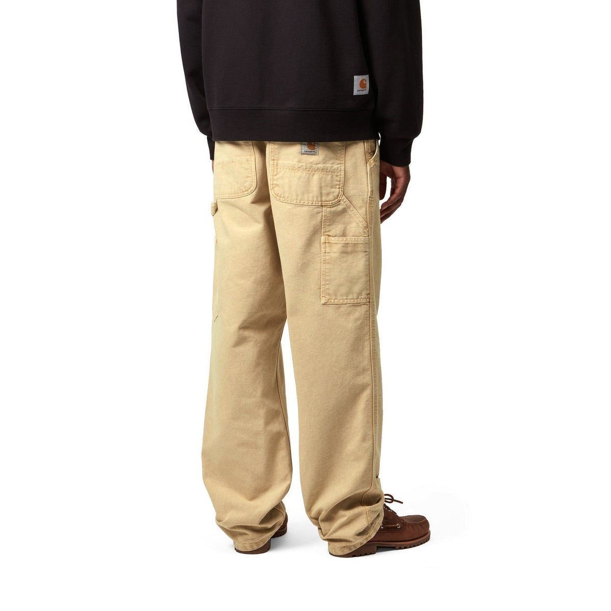 Carhartt WIP Single Knee Pant Dusty H Brown, Chalk wash