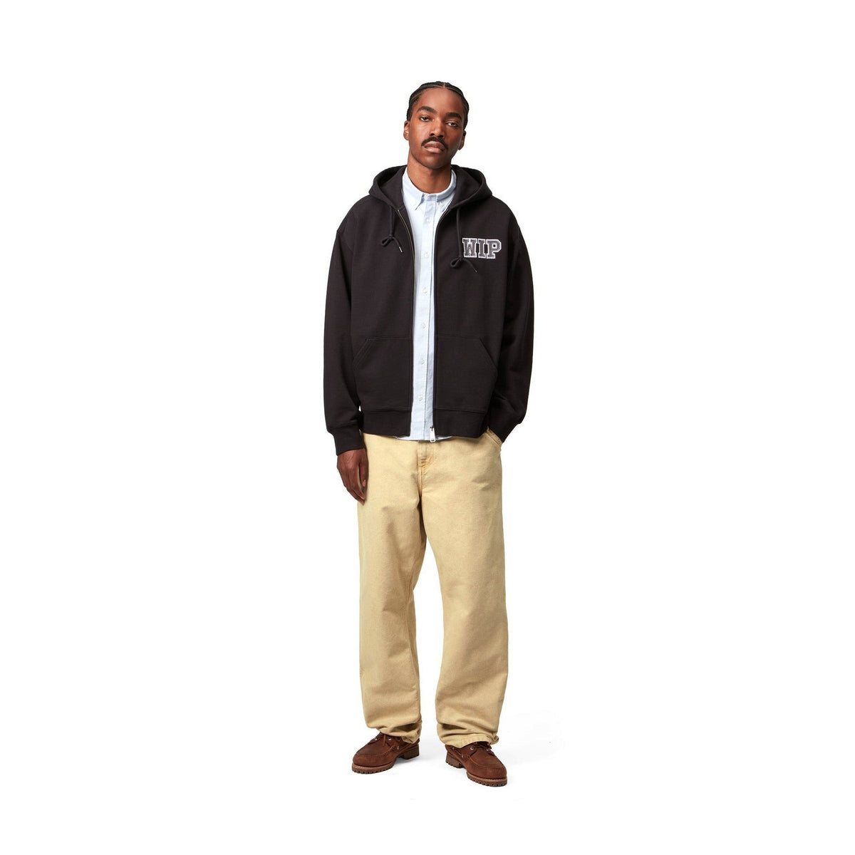 Carhartt WIP Single Knee Pant Dusty H Brown, Chalk wash