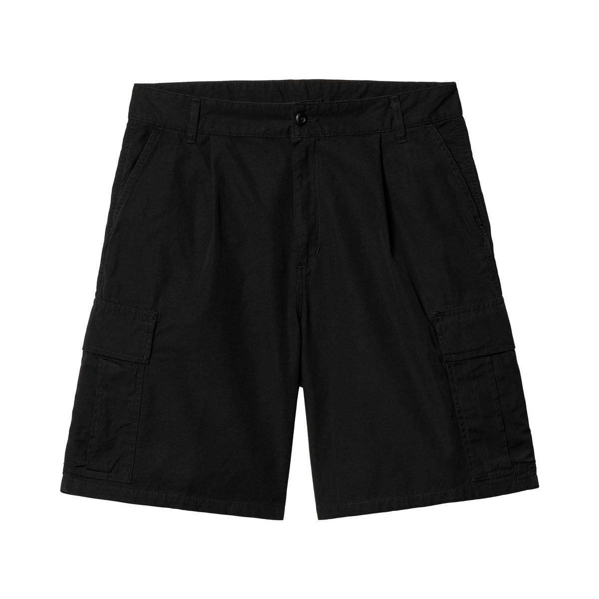 Carhartt WIP Cole Cargo Short Black, Garment dyed