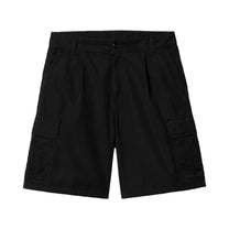 Carhartt WIP Cole Cargo Short Black, Garment dyed