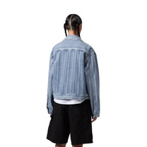 Carhartt WIP Women's Rylan Jacket Rylan Stripe, Blue, Stone bleached