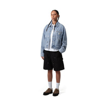 Carhartt WIP Women's Rylan Jacket Rylan Stripe, Blue, Stone bleached