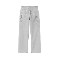 Carhartt WIP Women's Pierce Pant Straight 'Dearborn' Canvas Black, Chalk wash