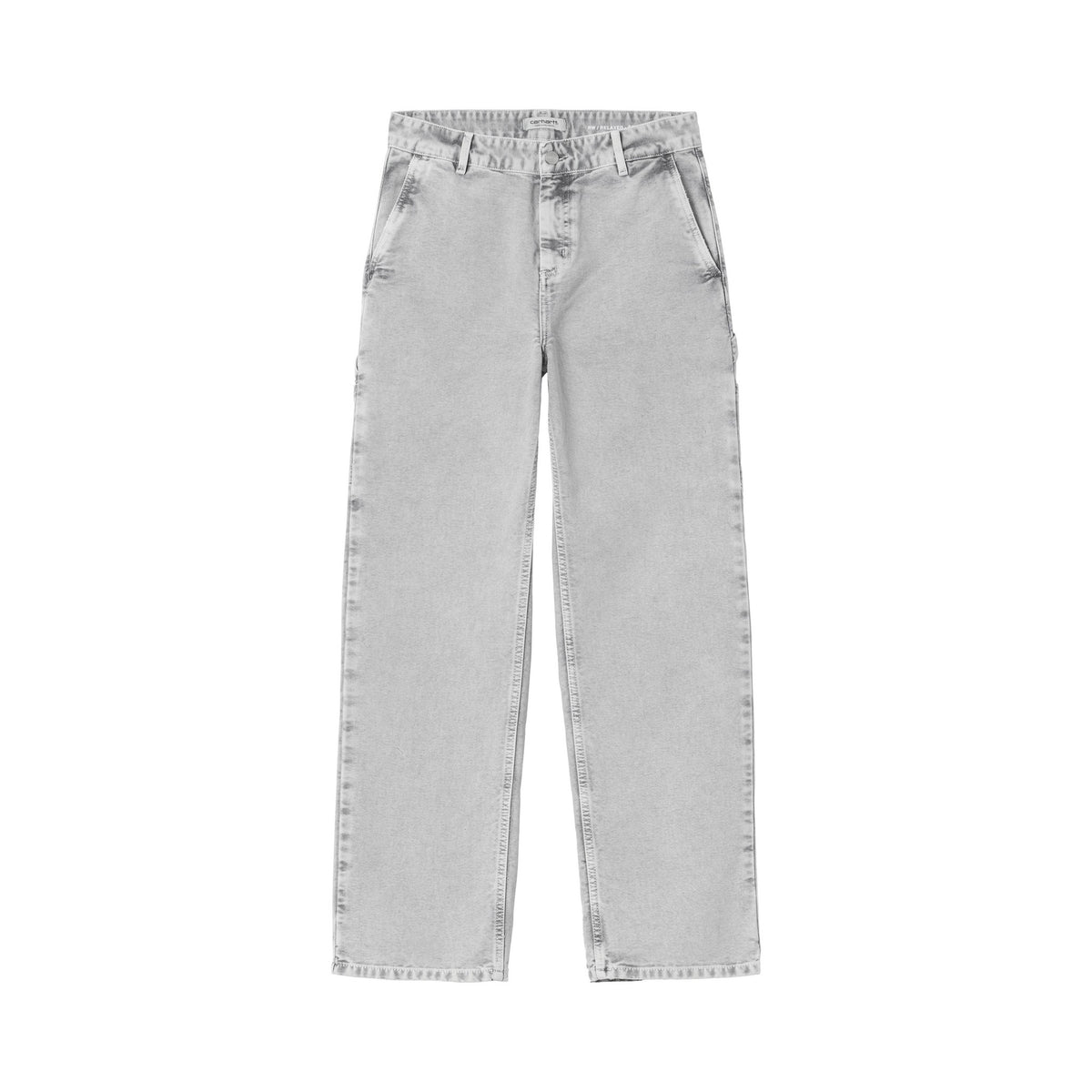 Carhartt WIP Women's Pierce Pant Straight 'Dearborn' Canvas Black, Chalk wash