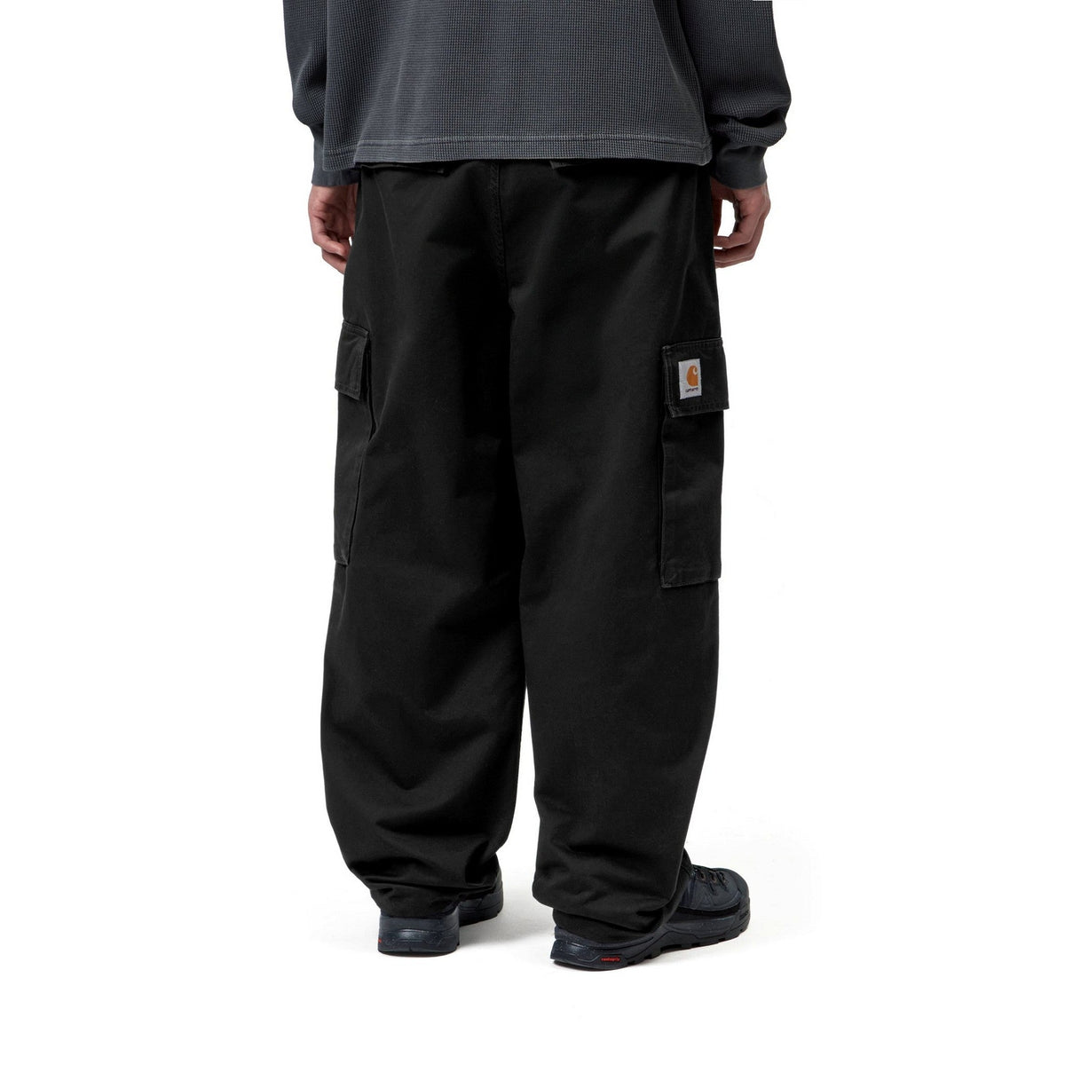 Carhartt WIP Kade Cargo Pant Black, Stone washed