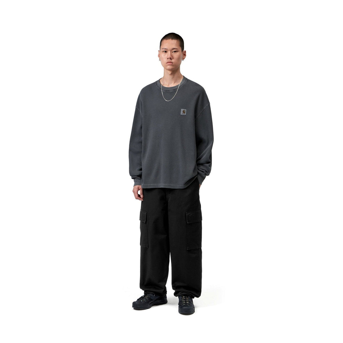 Carhartt WIP Kade Cargo Pant Black, Stone washed