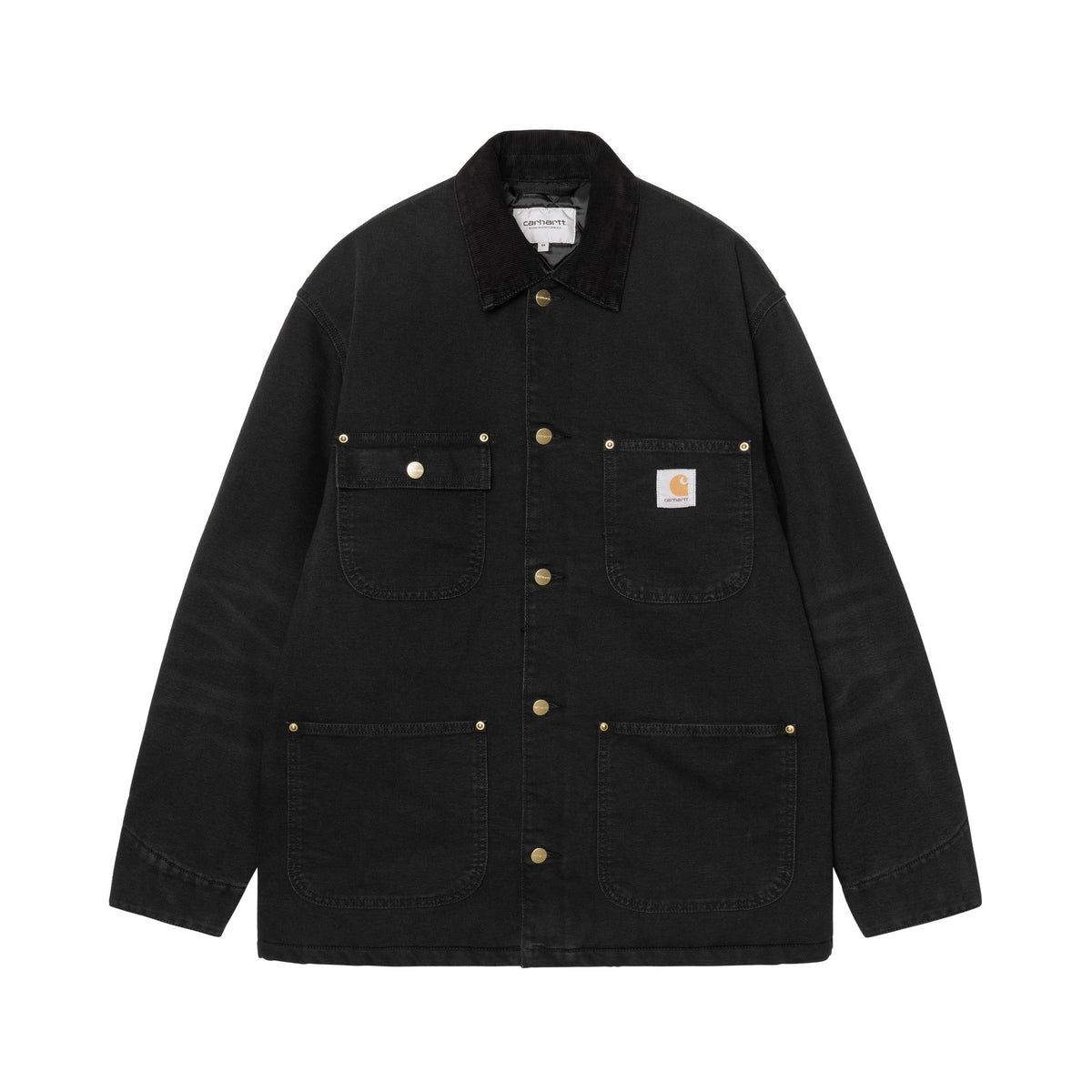 Carhartt WIP OG Chore Coat Black / Black, Stone canvas