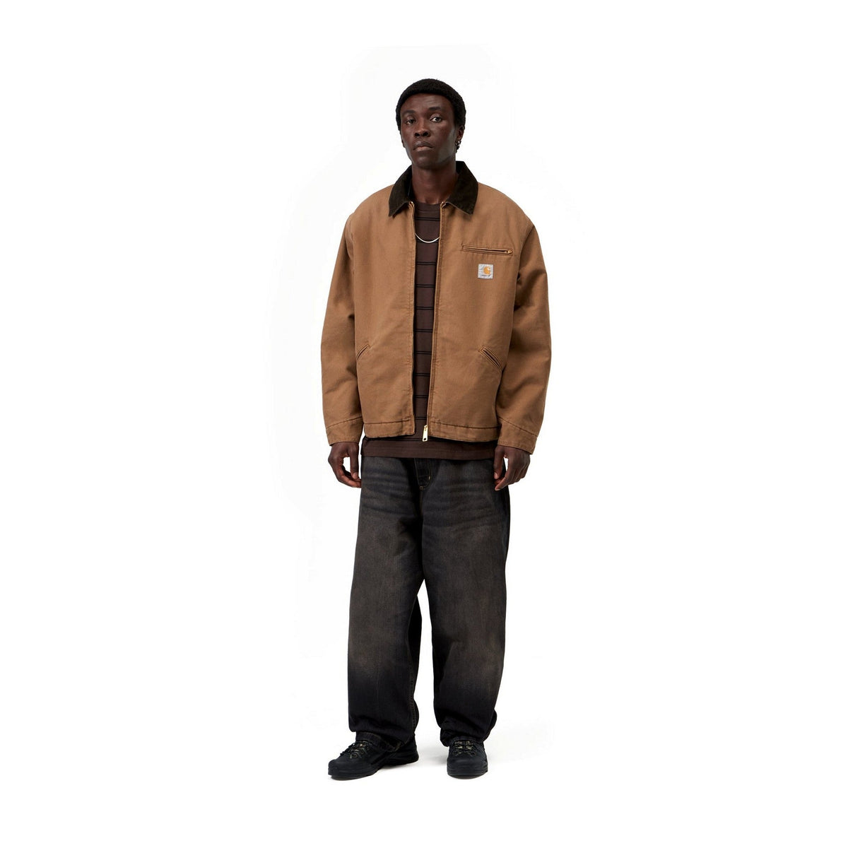 Carhartt WIP OG Detroit Jacket WIP H Brown / Tobacco, Stone canvas