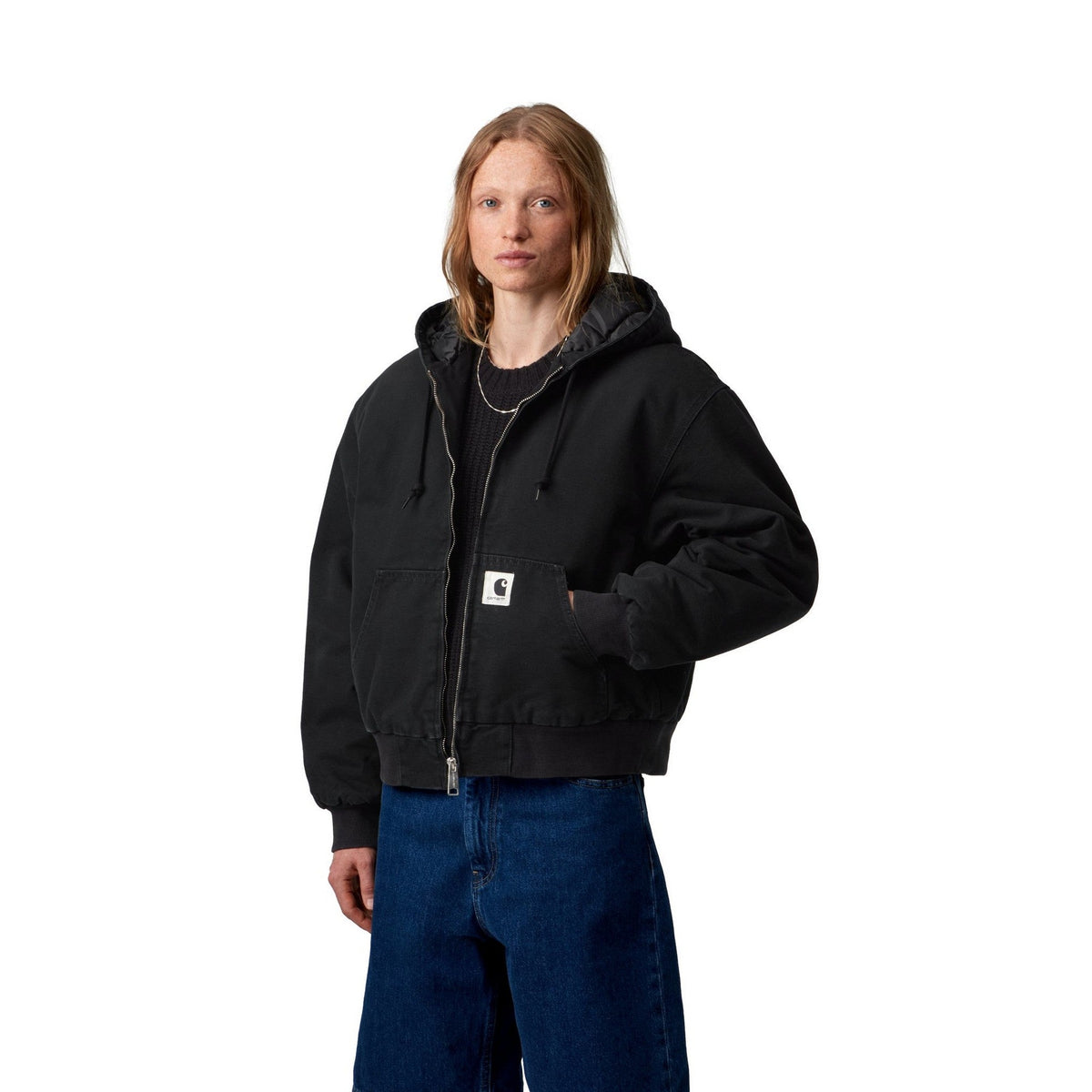 Carhartt WIP Women's OG Active Jacket Black, Stone canvas