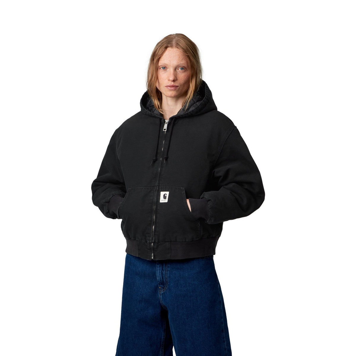 Carhartt WIP Women's OG Active Jacket Black, Stone canvas