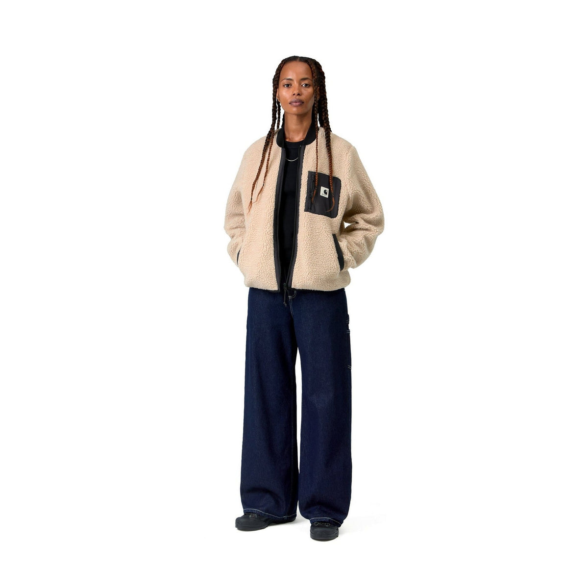 Carhartt WIP Women's Janet Liner Fleur De Sel / Black