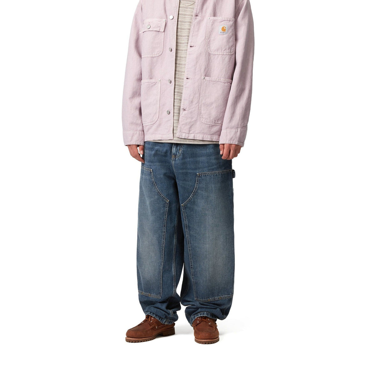 Carhartt WIP OG Double Knee Pant Blue, Dark used wash