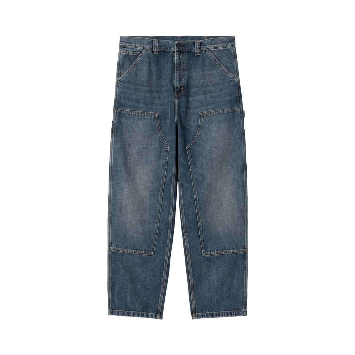 Carhartt WIP OG Double Knee Pant Blue, Dark used wash
