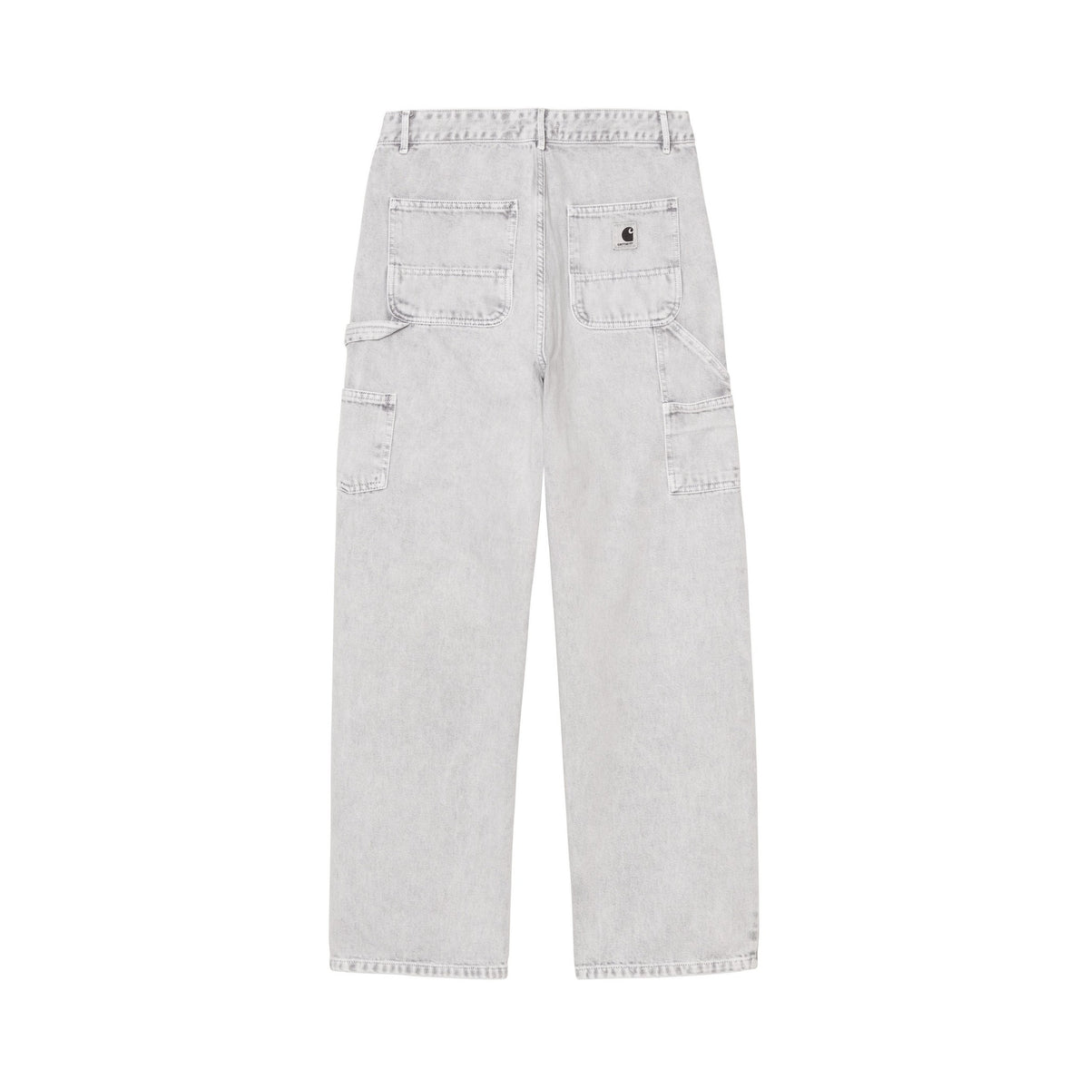 Carhartt WIP Women's Pierce Pant Straight 'Smithfield' Color Black, Chalk wash