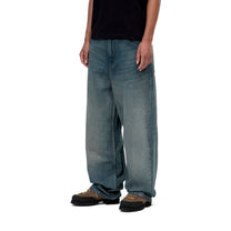 Carhartt WIP Women's Brandon Pant Blue, Worn used wash