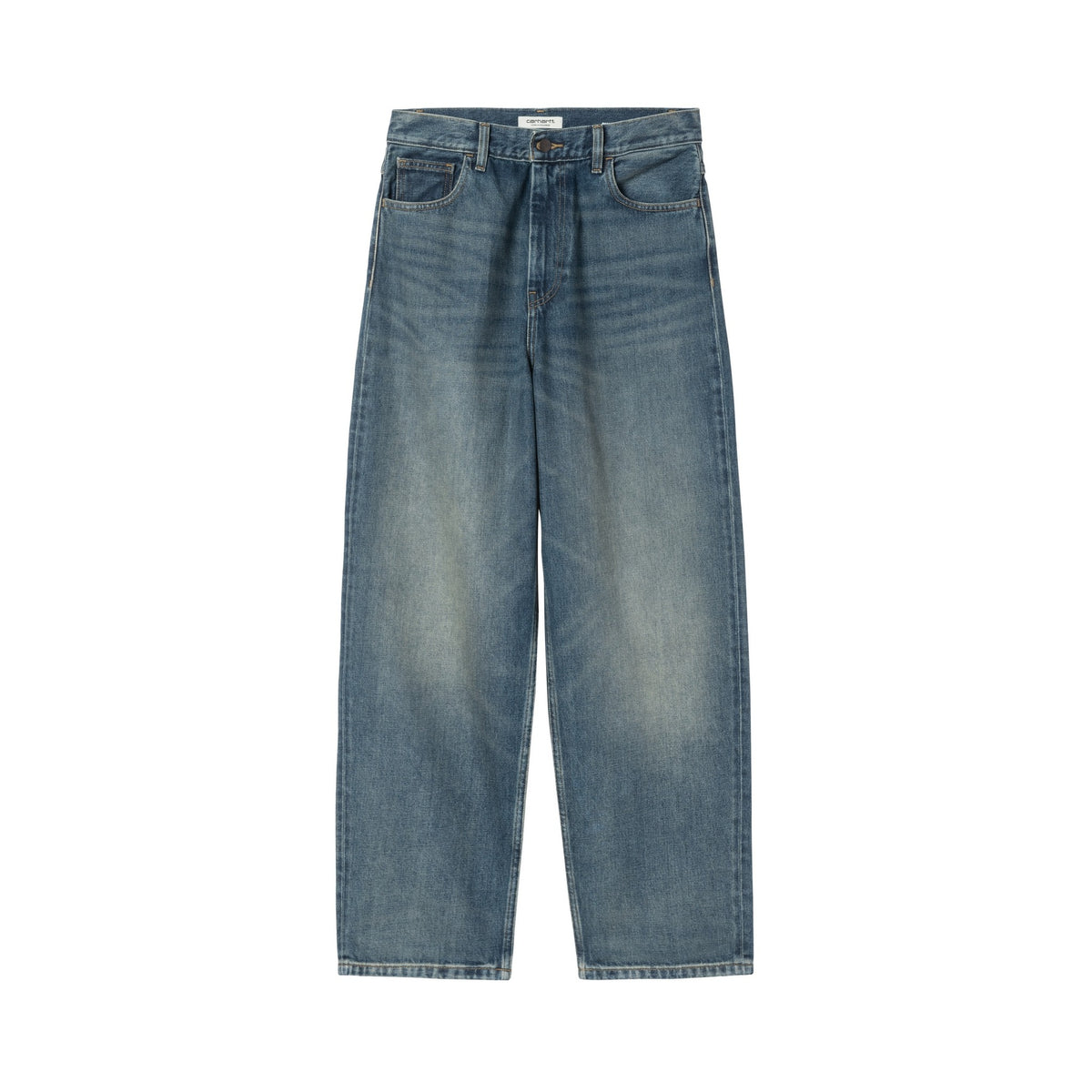 Carhartt WIP Women's Brandon Pant Blue, Worn used wash