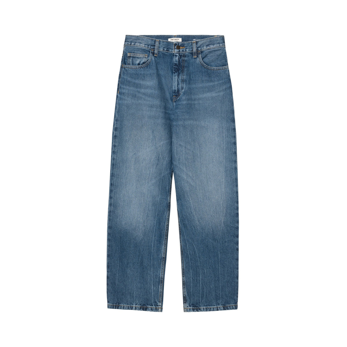 Carhartt WIP Women's Brandon Pant Blue, Marble used wash