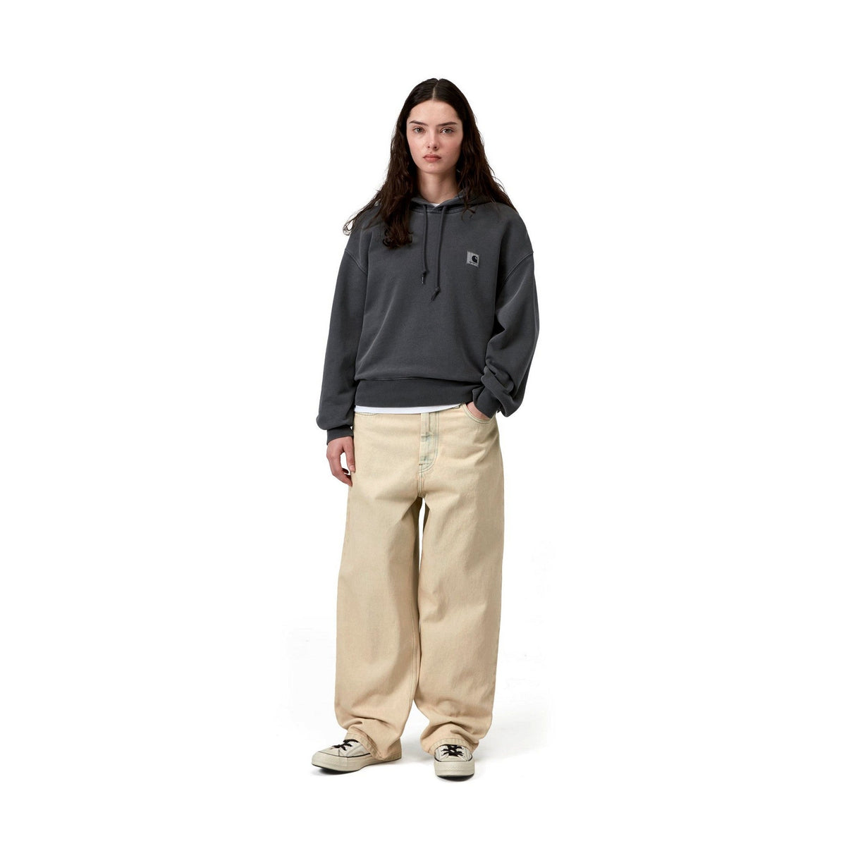 Carhartt WIP Women's Brandon Pant Blue, Sand bleached