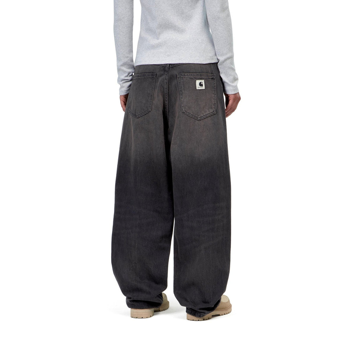 Carhartt WIP Women's Brandon Pant Black, Tobacco used wash
