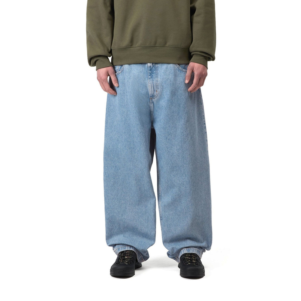 Carhartt WIP Brandon Pant Blue, Stone bleached