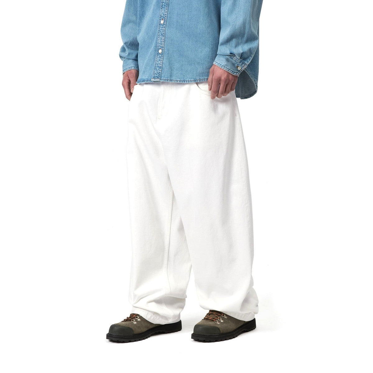 Carhartt WIP Brandon Pant White, Rinsed