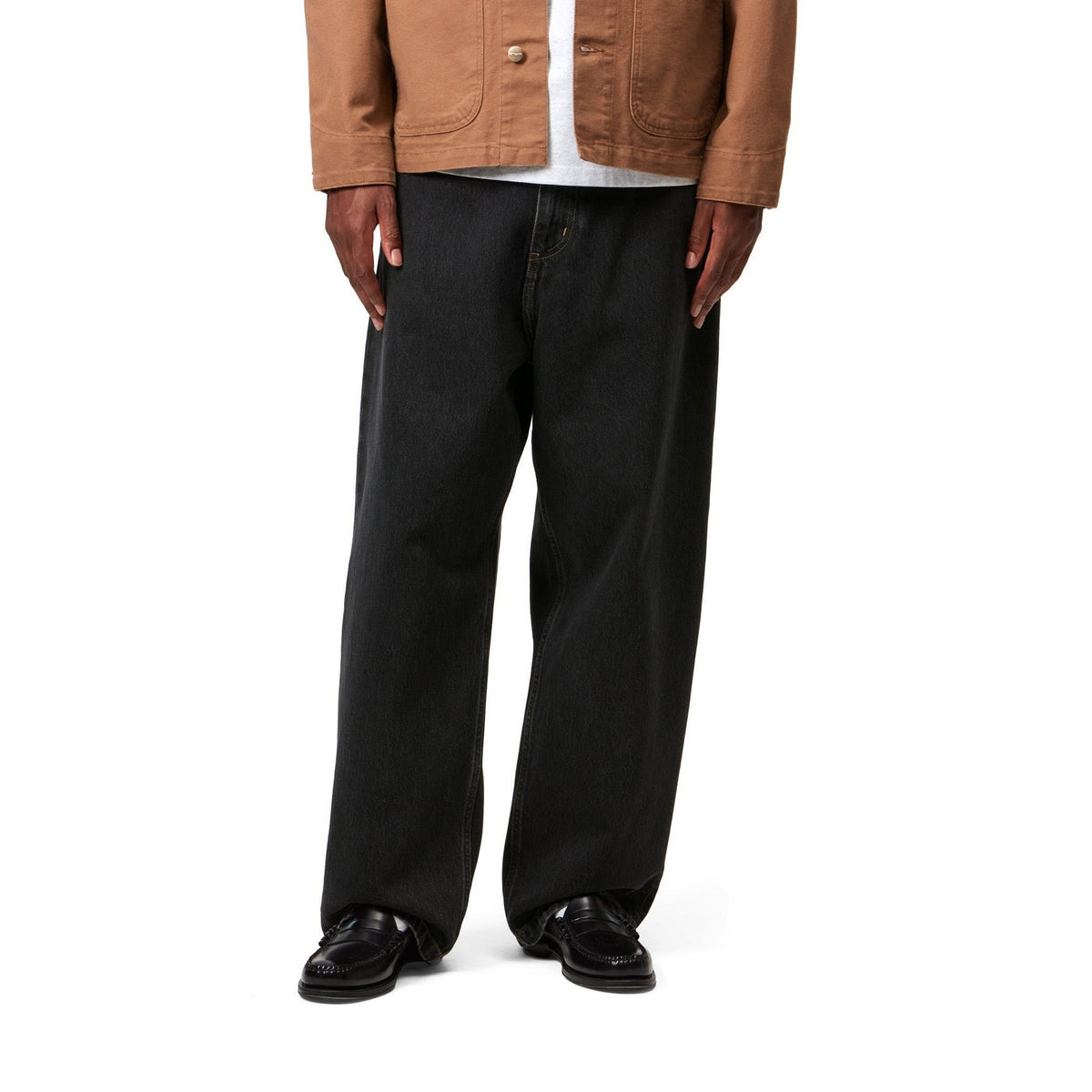 Carhartt WIP Brandon Pant 'Smith' Denim Black, Stone washed