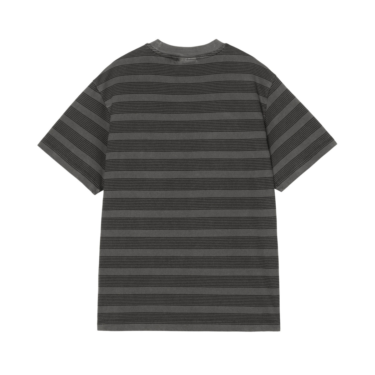 Carhartt WIP Women's S/S Hanson Pocket T-Shirt Hanson W Stripe, Black, Garment dyed