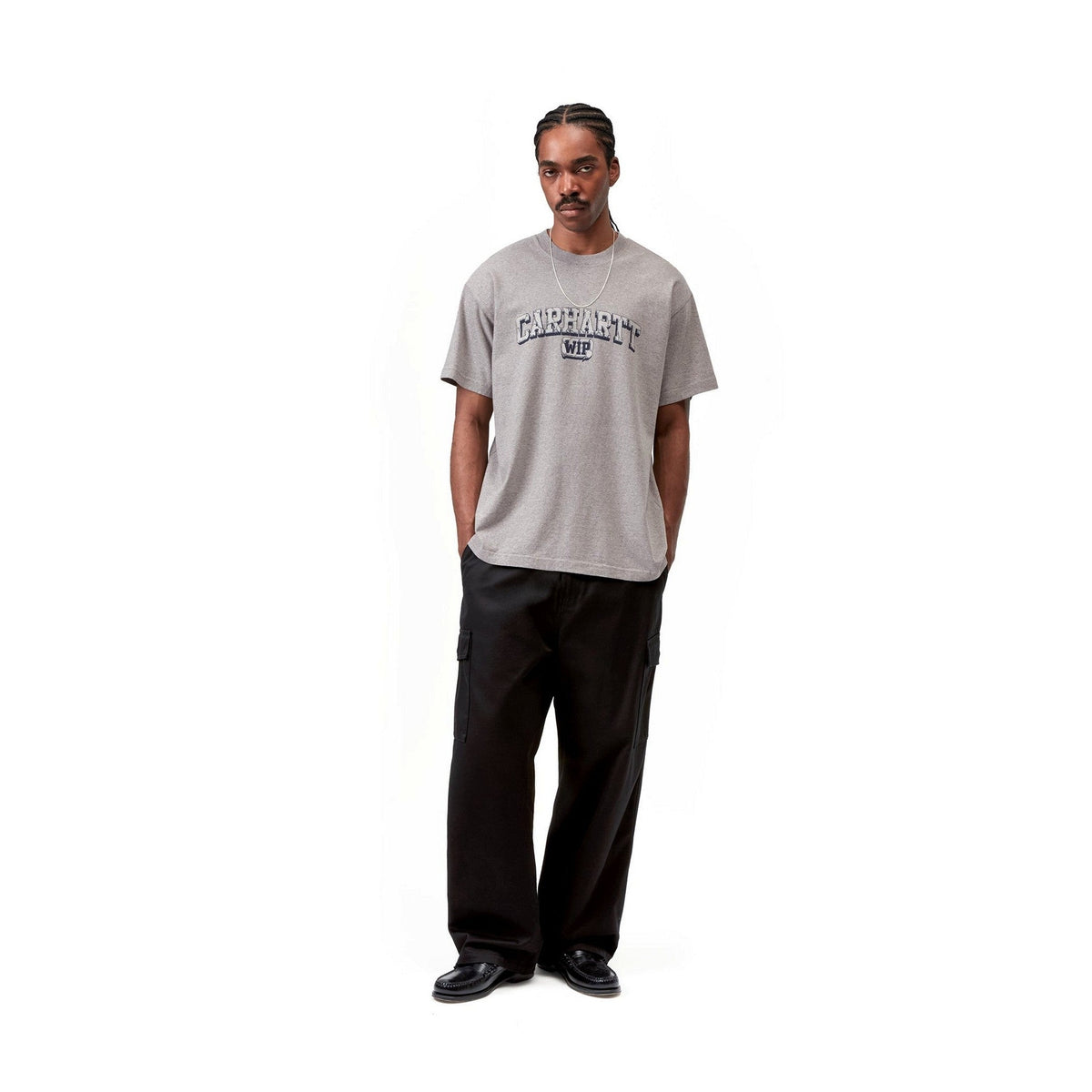 Carhartt WIP S/S Heavy Duty T-Shirt Grey Heather, Heavy enzyme wash
