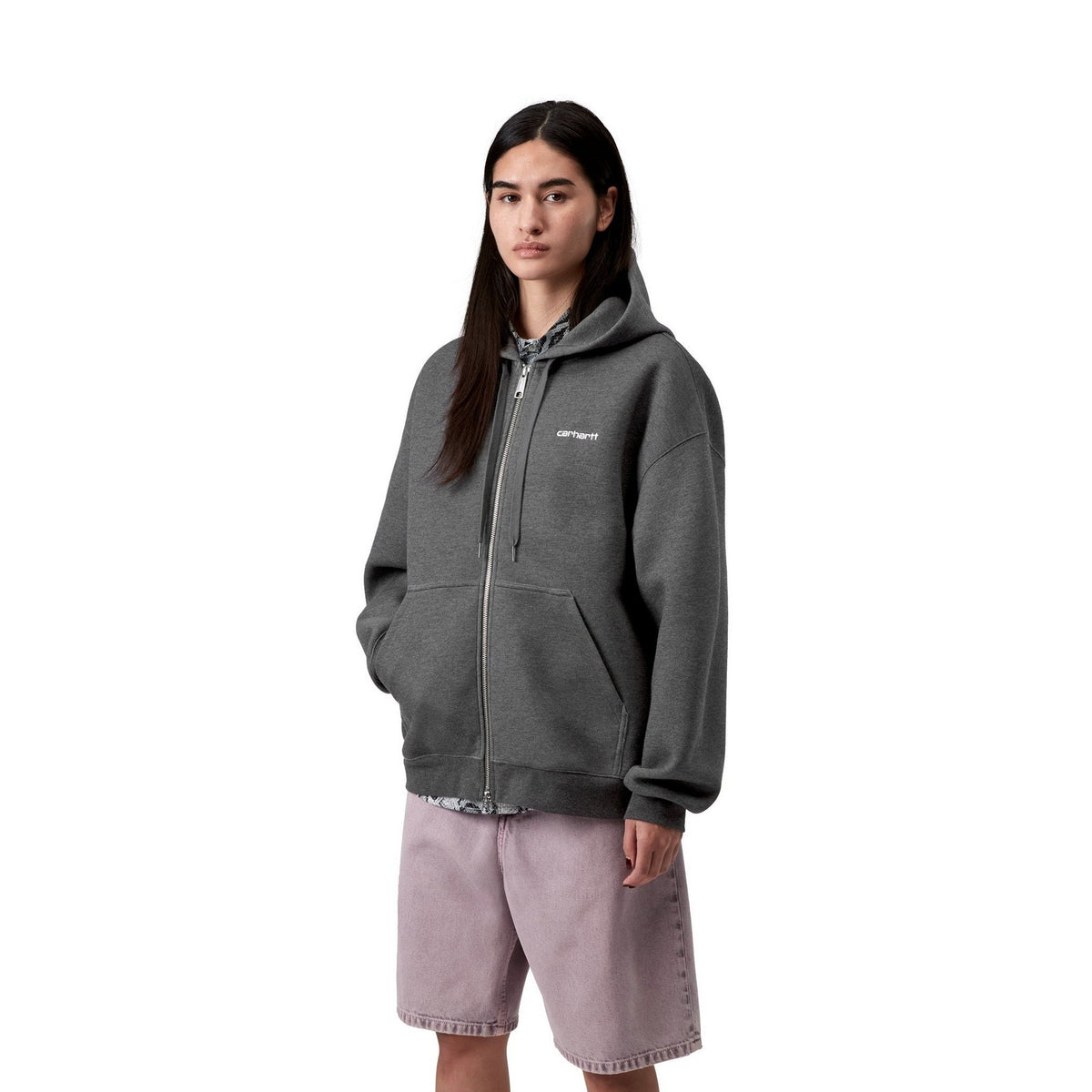 Carhartt WIP Women's Hooded Alda Jacket Black / White