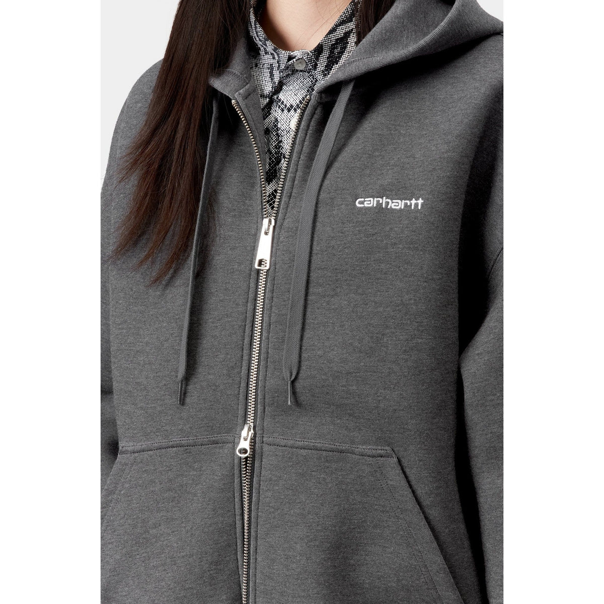 Carhartt WIP Women's Hooded Alda Jacket Black / White