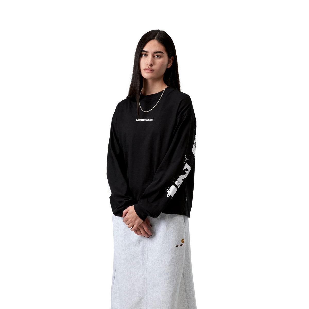 Carhartt WIP Women's L/S Mindwork T-Shirt Black
