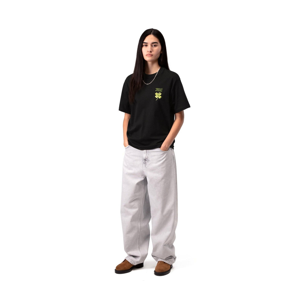 Carhartt WIP Women's S/S Clover T-Shirt Black