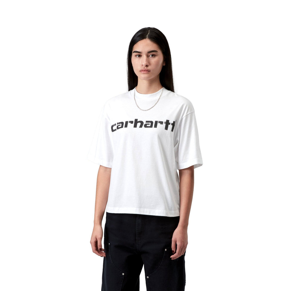 Carhartt WIP Women's S/S Archive Script T-Shirt White
