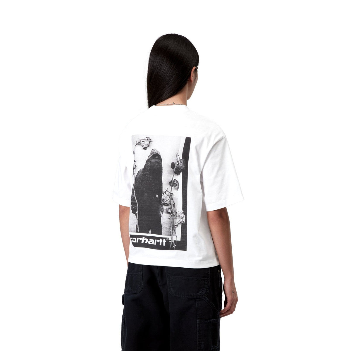 Carhartt WIP Women's S/S Archive Script T-Shirt White