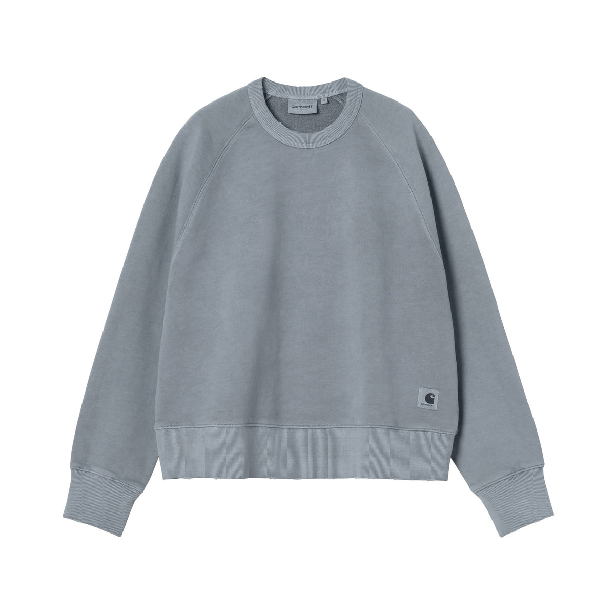 Carhartt WIP Women's Torion Sweatshirt Office Blue, Grind wash