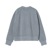Carhartt WIP Women's Torion Sweatshirt Office Blue, Grind wash