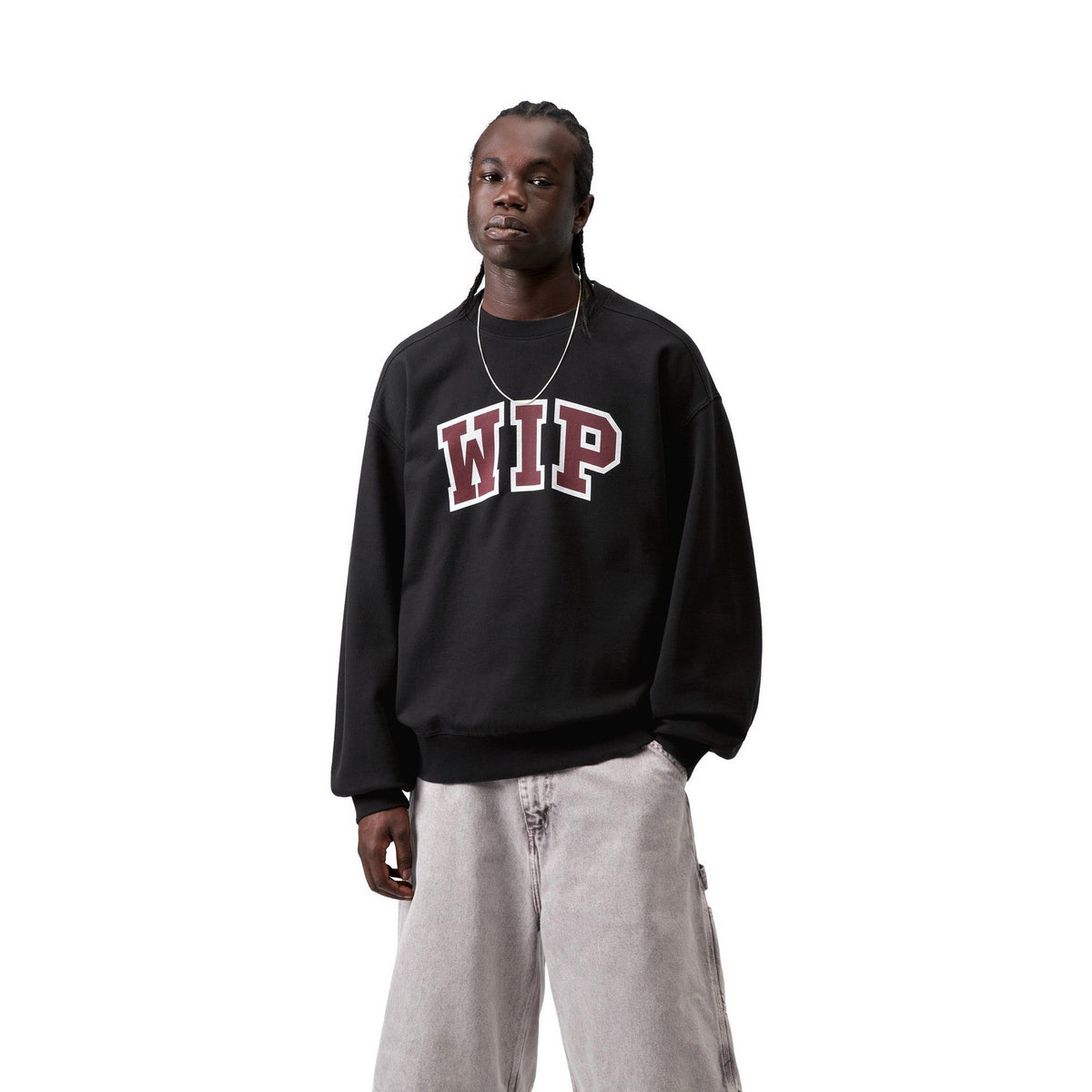 Carhartt WIP WIP III Sweatshirt Black, Heavy stone wash