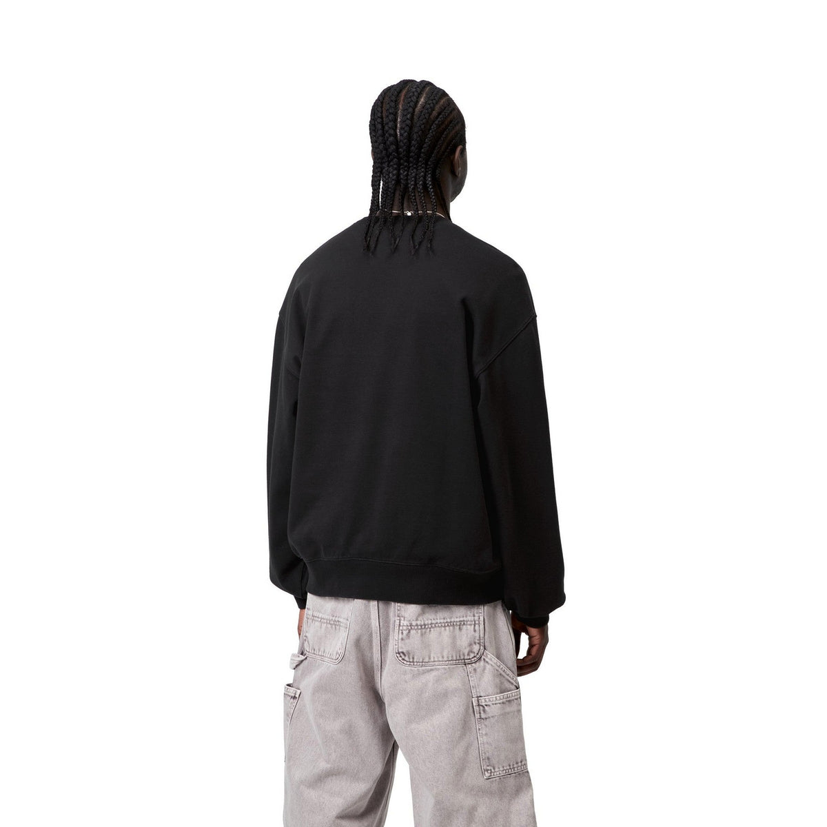 Carhartt WIP WIP III Sweatshirt Black, Heavy stone wash