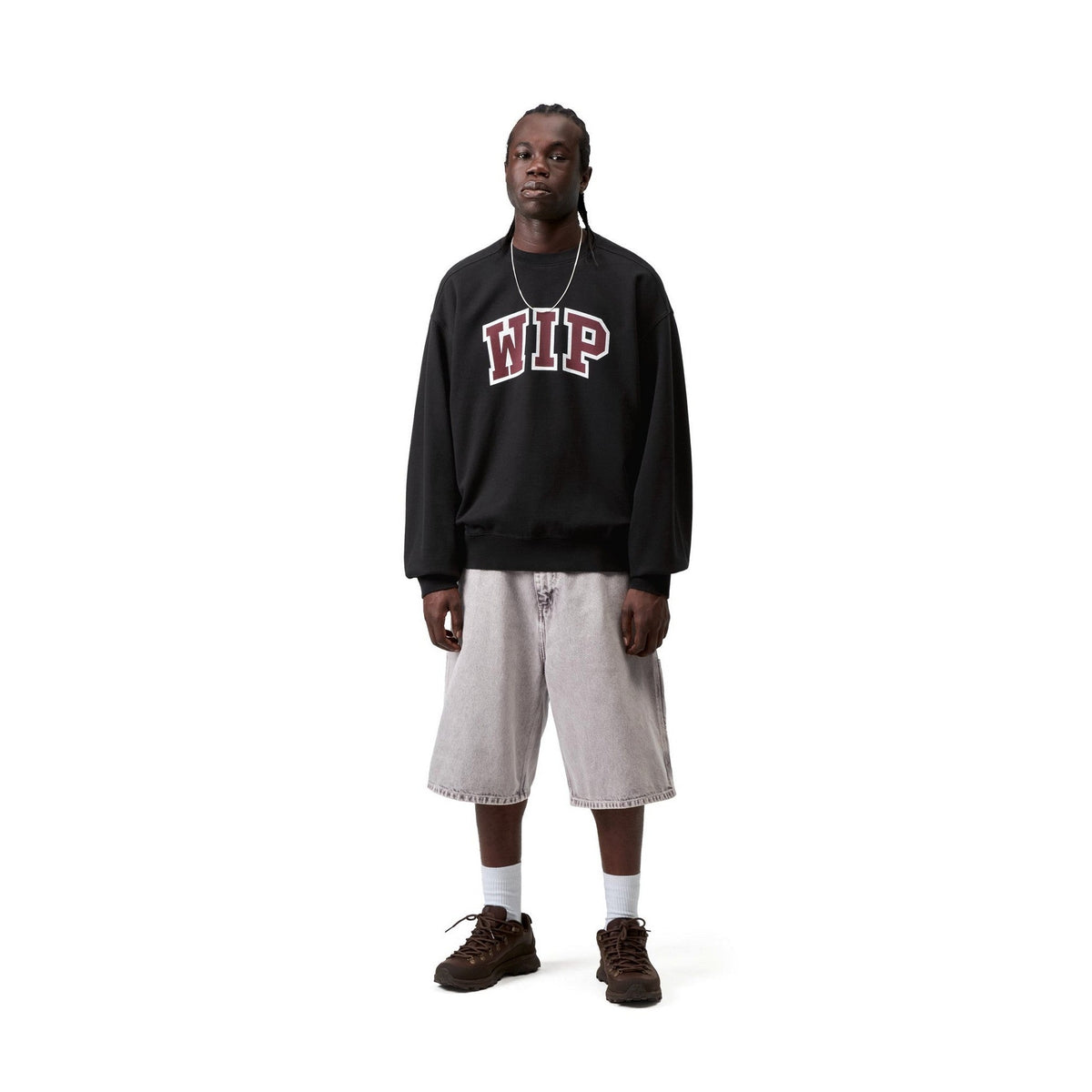Carhartt WIP WIP III Sweatshirt Black, Heavy stone wash