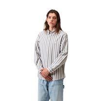 Carhartt WIP L/S Deven Shirt Deven Stripe, Black / White