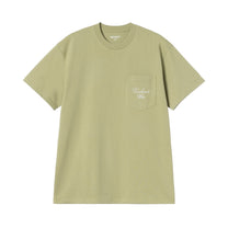 Carhartt WIP S/S Longhand Pocket T-Shirt Gentle Green / White