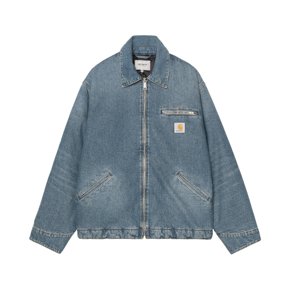 Carhartt WIP OG Detroit Jacket Blue, Grind wash