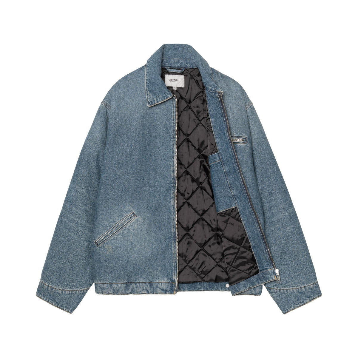Carhartt WIP OG Detroit Jacket Blue, Grind wash