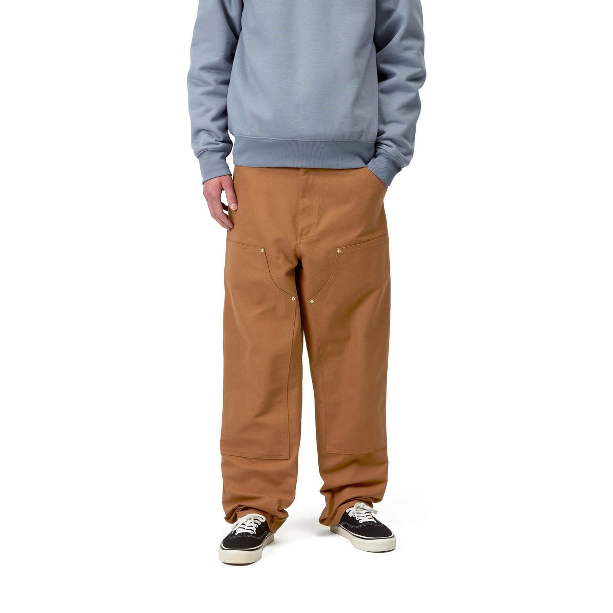 Carhartt WIP Double Knee Pant Hamilton Brown, Rigid