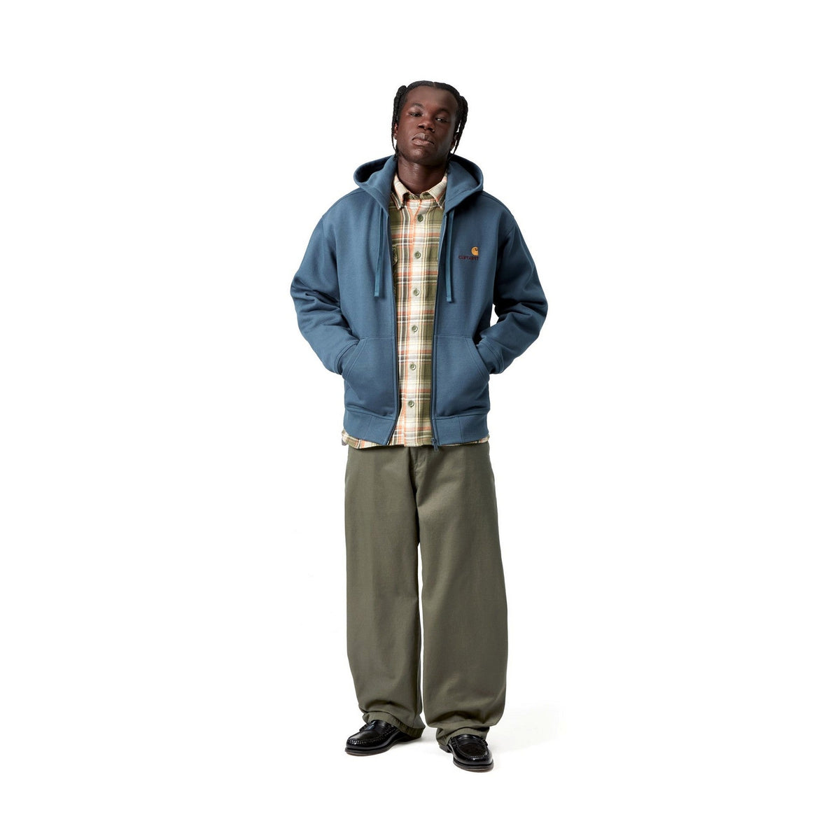 Carhartt WIP Brady Pant Leaf, Rinsed