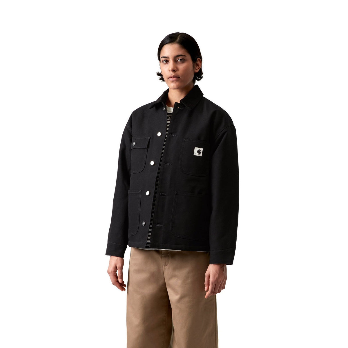 Carhartt WIP Women's OG Michigan Coat Black / Black, Rigid