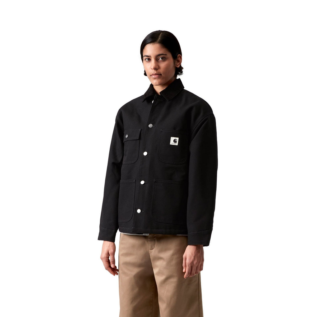 Carhartt WIP Women's OG Michigan Coat Black / Black, Rigid