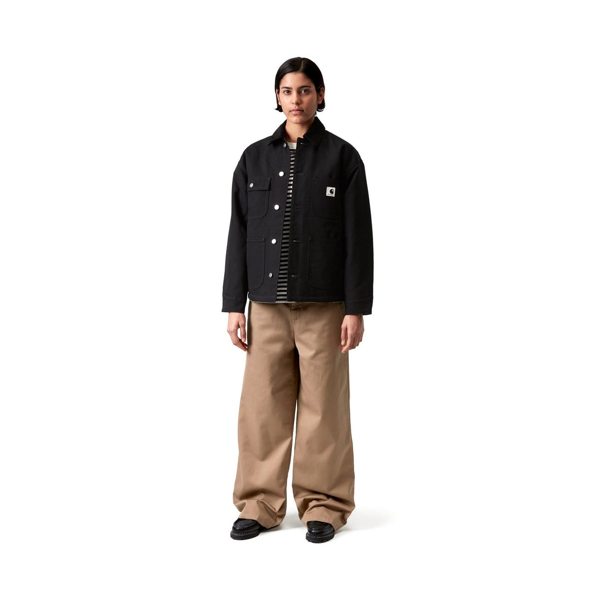 Carhartt WIP Women's OG Michigan Coat Black / Black, Rigid