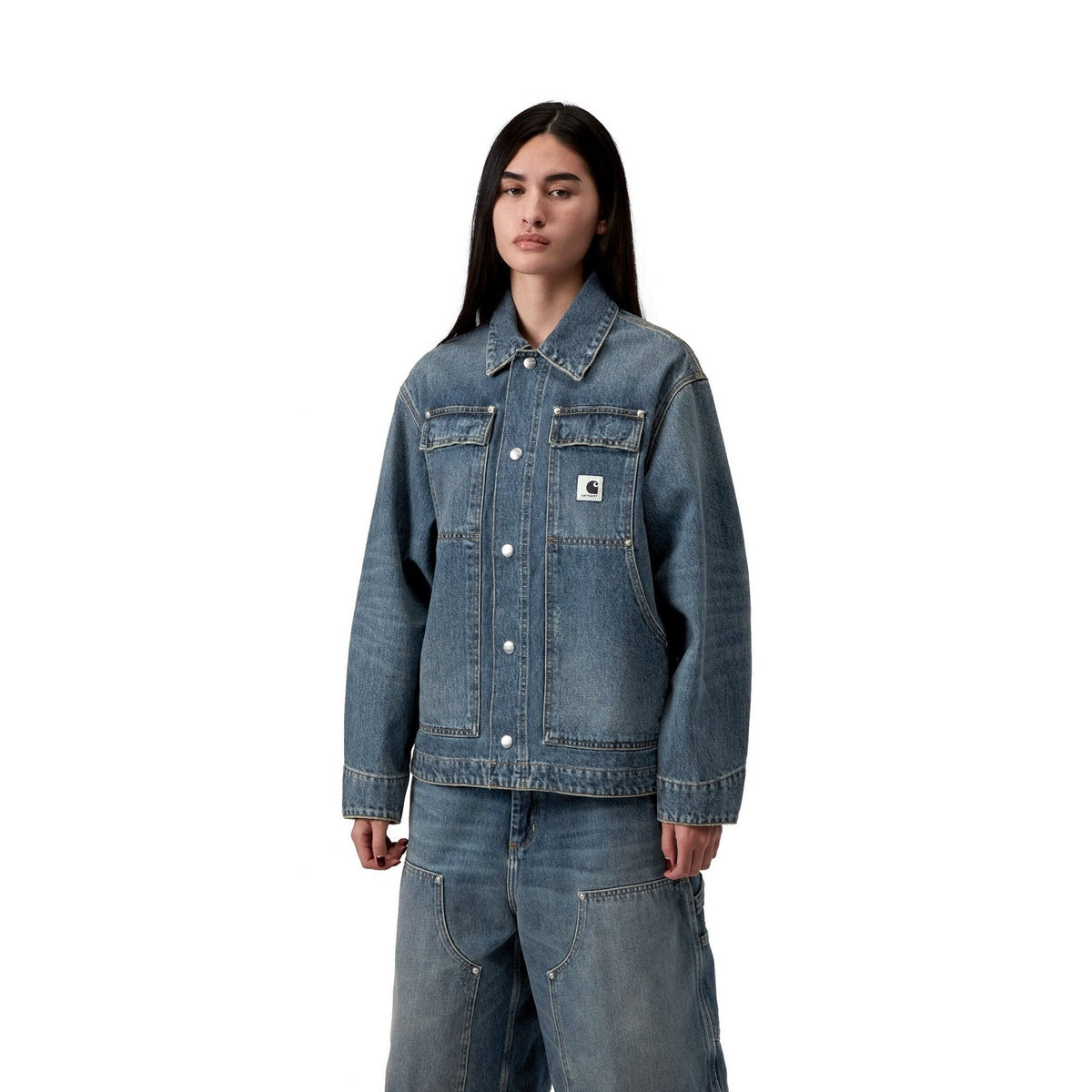 Carhartt WIP Women's OG Arctic Jacket Blue, Grind wash