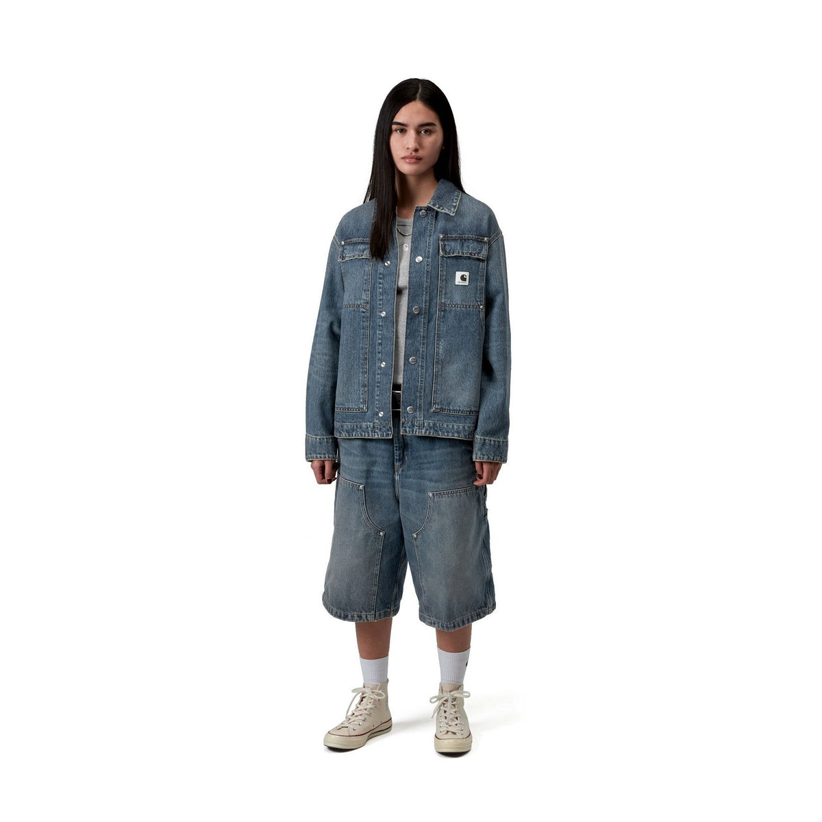 Carhartt WIP Women's OG Arctic Jacket Blue, Grind wash